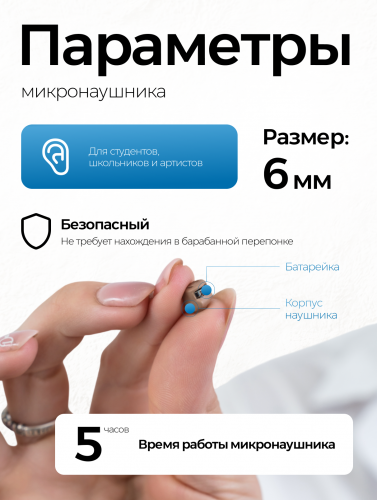 Комплект «STEREO+»(без телефона) + мининаушник «Micro» фото 8